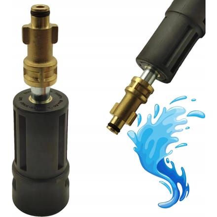 Rosfix Adapter Vervanging Spuitpistool - Messing, 160 BAR - 60°C - Compatibel met Spuitpistool Bosch