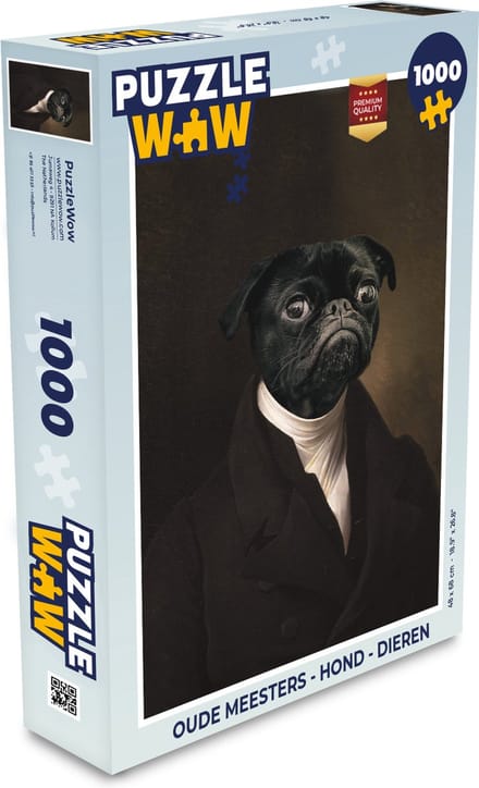 Puzzel Oude Meesters - Hond - Dieren - Legpuzzel - Puzzel 1000 stukjes volwassenen