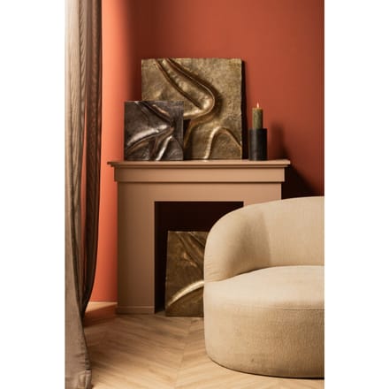 PTMD Wandpaneel Gihan - 55x5x55 cm - Aluminium - Goud
