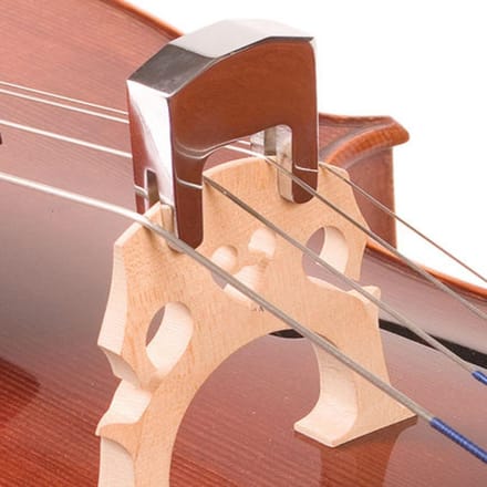 Metalen Cello Demper Oefen Violoncello 2-poot Zinklegering Demper voor 34 44 Cello brown