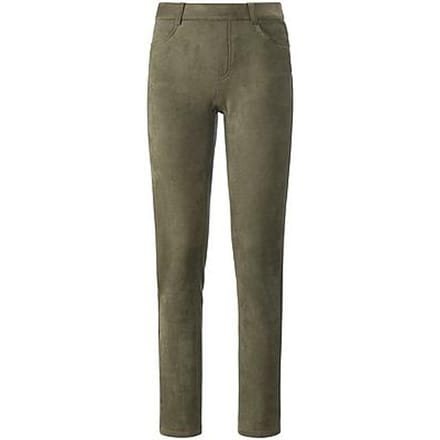 Broek zonder sluiting pasvorm Sylvia Van Peter Hahn groen
