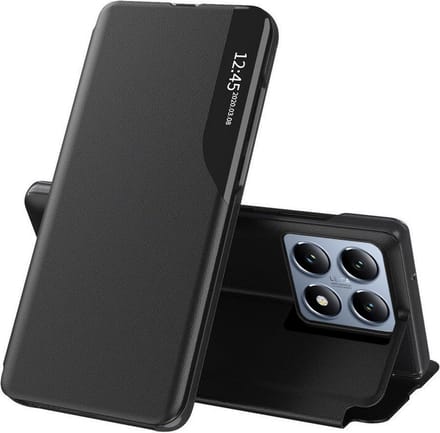 Hoesje geschikt voor Xiaomi 14T Pro - Techsuit eFold Book Case - Zwart