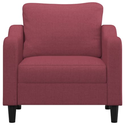 vidaXL - Fauteuil - 60 - cm - stof - wijnrood
