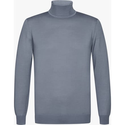 Profuomo PULLOVER MOCK NECK BLUE  XL