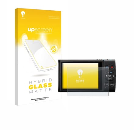 upscreen - Screenprotector voor Canon Digital Ixus 285 hs - Folie Beschermfolie Beschermglas matte