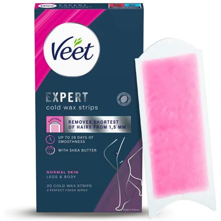 Veet Koude Wax Strips Benen En Lichaam Normale Huid 20 st
