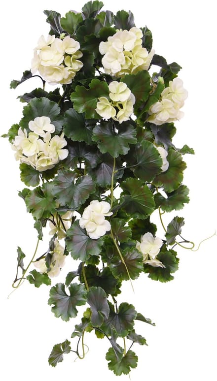 Kunst Hanggeranium 65cm UV Creme