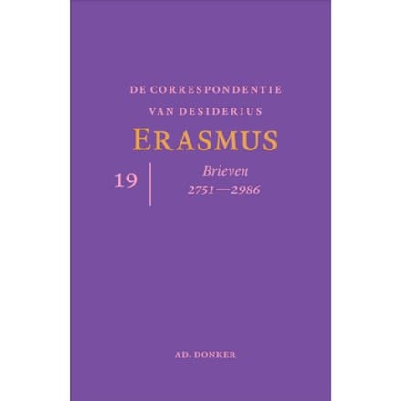 De Correspondentie Van Desiderius Erasmus Deel 19 - Desiderius Erasmus