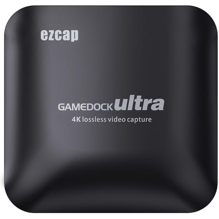 Ezcap326C 4K Video Game Capture Card HDR Loop Mic In 1080P 60fps 120FPS Opnamebox USB 3.1 Type zwart