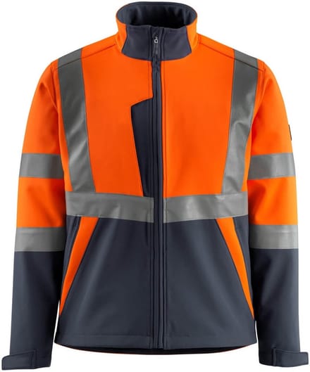 Mascot Safe Light Softshell jas 15902-253 - hi-vis oranje/donkermarine - M