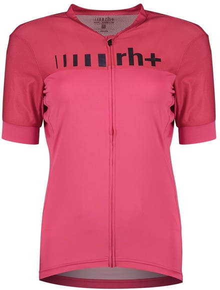Rh+ Logo Korte Mouw Wielertrui Roze XS Vrouw