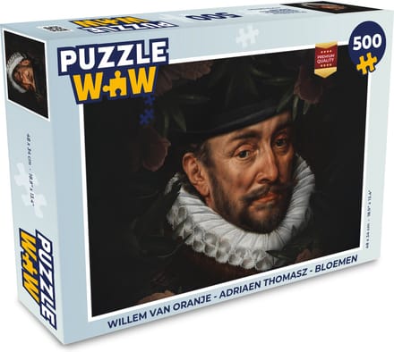 Puzzel Willem van Oranje - Adriaen Thomasz - Bloemen - Legpuzzel - Puzzel 500 stukjes