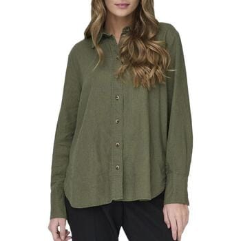 JDY Say L/S Linen Loose Overhemd Dames - Maat XXL