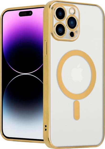 Cityhoesje-Clear Magnetic Magsafe Lens Protection Case – iPhone 14 Pro