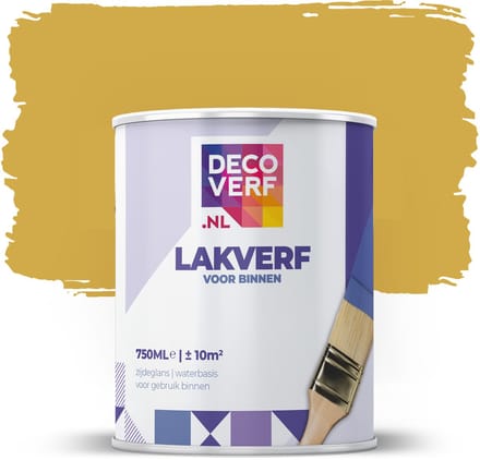Decoverf lakverf mosterdgeel, 750ml