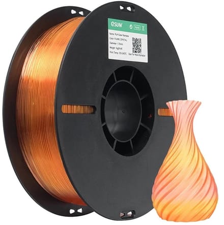 eSun PLA-Clear Rainbow Vlam kristal / Flame crystal - 1 kg - 1.75 mm - 3D printer en 3D pen filament