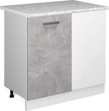 Vicco R-Line Hoekkast – 86 cm, WB Marmer Beton