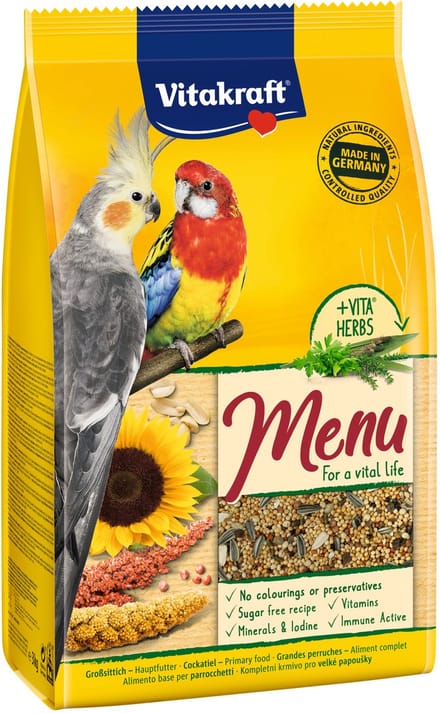 Vitakraft Valkparkieten Premium Menu - Vogelvoer - 3 kg