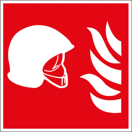 Brandbestrijdingsmiddelen sticker, ISO 7010, F004B 100 x 100 mm