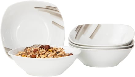 Set van 6 graansaladekommen Nevada 14,2cm