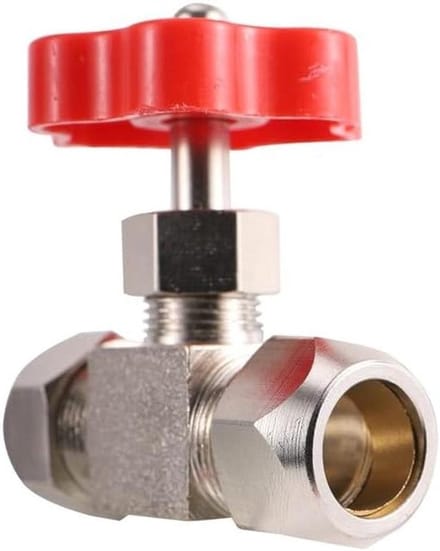 Water Stop Valve - Irrigation Valve - Garden Watering - Needle Type Control - 6mm