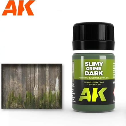 Emaille-effect pot AK Interactive Slimy Grime Dark