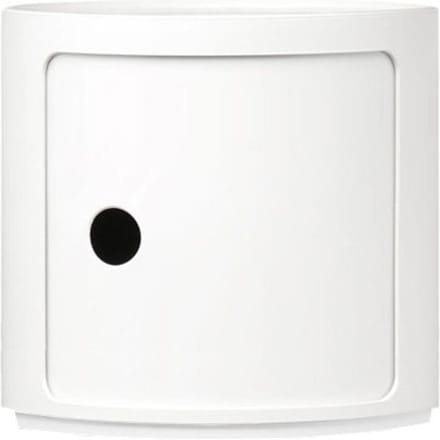 Kartell Componibili Kast Nachtkastje Small (1 Comp.) Ø42 Wit