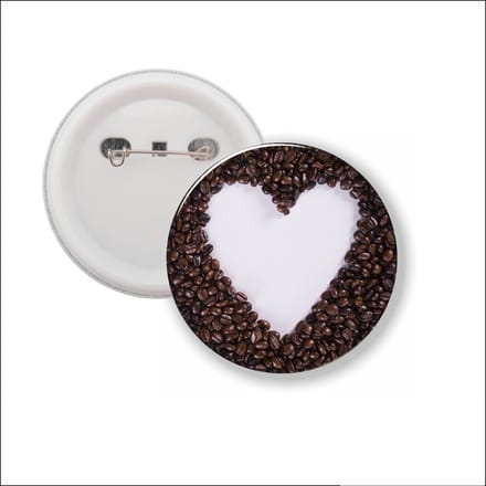 Button Met Speld - Hart