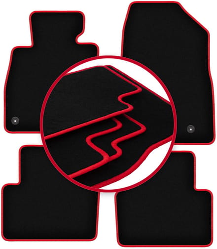 CARLUX-RED automatten voor: Mazda 3 III (BM) hatchback, sedan (2013-)