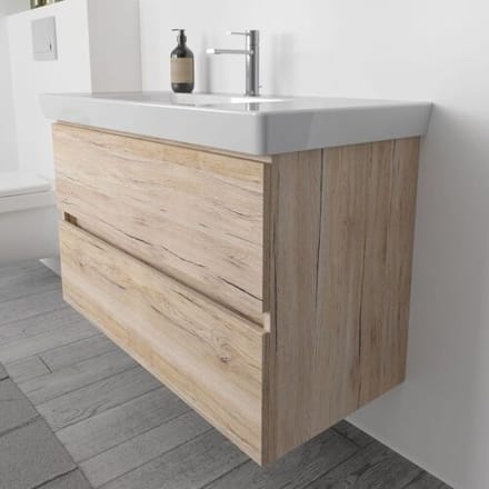 Megabad Profi Collection Vanity unit 2 drawers with soft closing, 95 x 57,2 x 44 cm HMW10056003SEIB2100