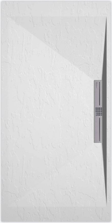Sanifun douchebak Stone Side White Slate 1300 x 700 S