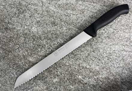 Sürbisa Extra Lang Broodmes - Professioneel Kartelmes voor Brood & Deegwaren - RVS - Lemmet 25 cm