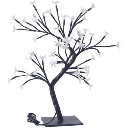 Simulatie Kersenboomlamp Ijzerkunst USB-schakelaar Nachtlampje Kerstvakantie Kamerdecoratie Tafel 48 lamp-USB cherry tree lamp white