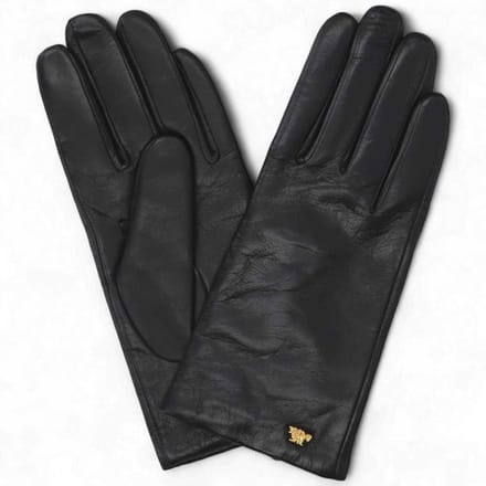The Bridge Women's Black Leather Handschoenen - 141013DU-30-0750