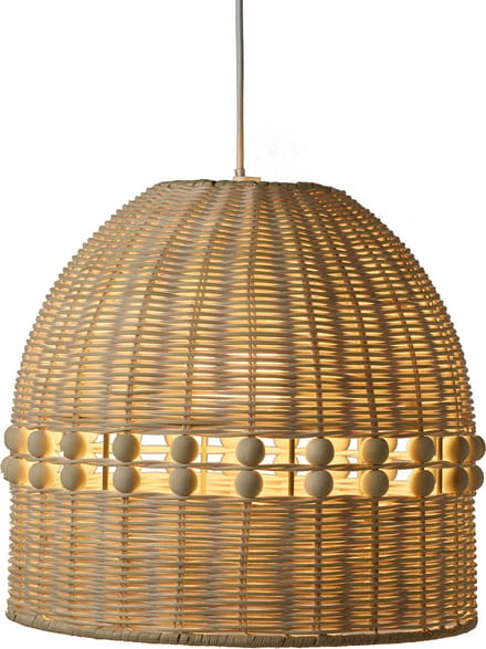 Vertbaudet Rotan lampenkap met houten ballen