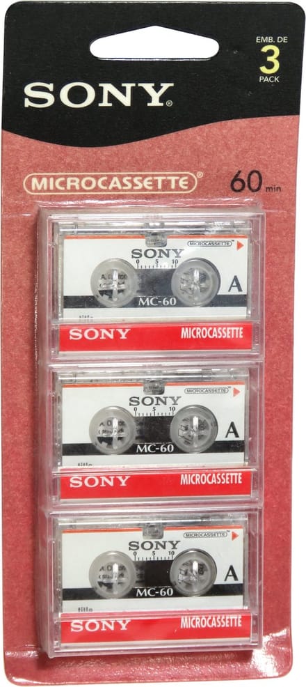 Sony Micro cassette 3MC60 3-pack