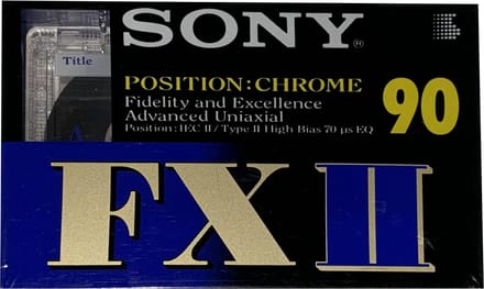 Sony casetteband Position Chrome 90min (2x45min) FXII IEC2 type2