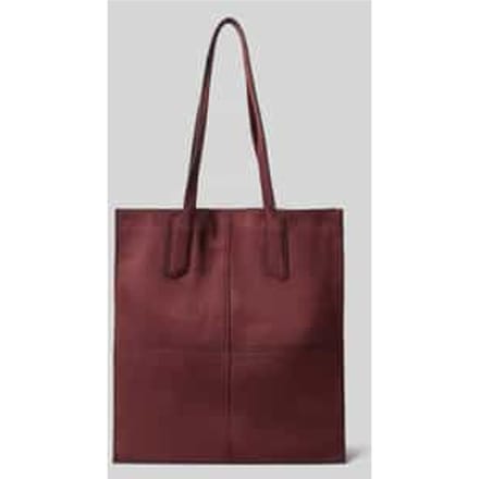 Tote tas met labeldetail model 'AMY'