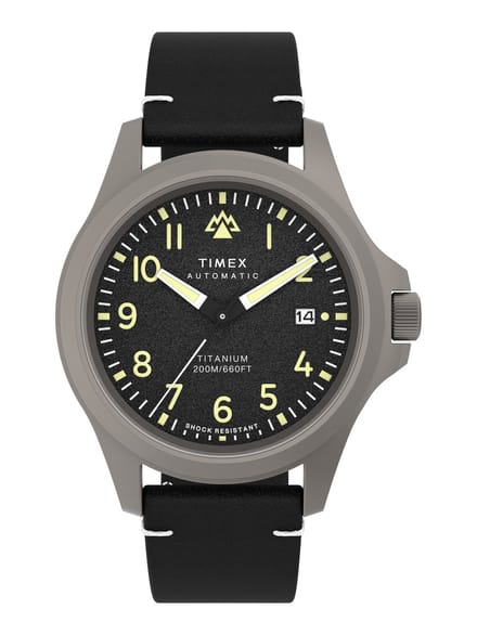 Timex Expedition North Automatic TW2V54000 Horloge - Leer - Zwart - Ø 41 mm