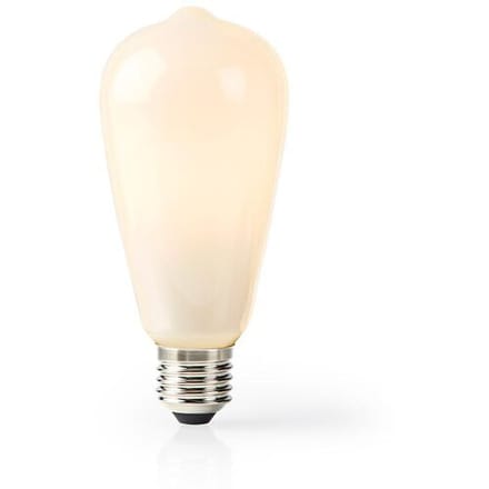 Nedis SmartLife LED-filamentlamp   E27   500 lm   5 W   warm wit   2700 K   glas   Android™ / iOS   ST64   1 stuk   WIFILF11WTST64