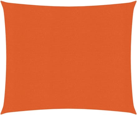 vidaXL - Zonnezeil - 160 - g/m² - 3x3 - m - HDPE - oranje
