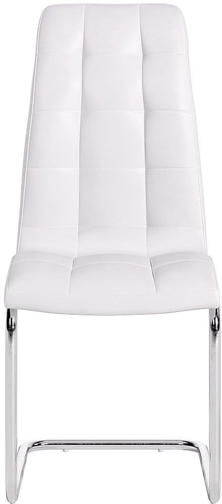 Vente-unique Set van 2 stoelen NADYA - Kunstleer - Wit
