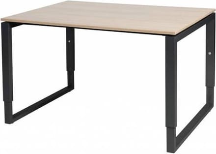 Verstelbaar Bureau - Plus 120x90 Havana Kersen - zwart frame
