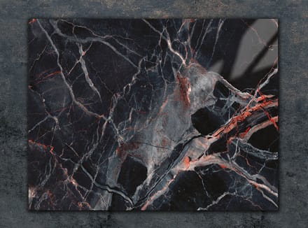 TMK ArtDeko - Snijplank van gehard glas - 30x22 cm - Antislip - Hittebestendig