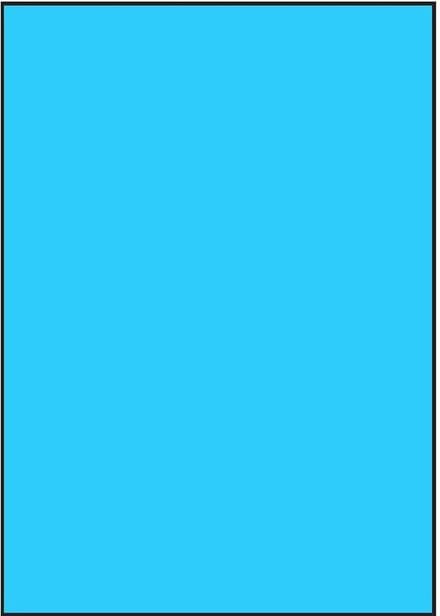 Blauwe A4 etiketten 210 x 297 mm (100 vel)