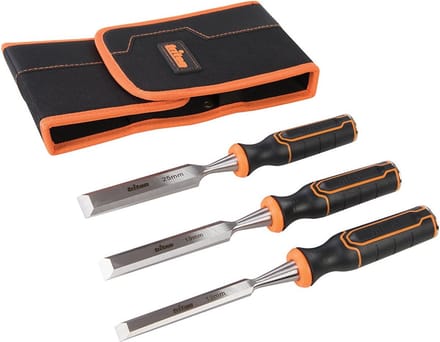 Triton professionele houtbeitelset TWCS3 - 3 Delig - 13, 19 en 25 mm  in etui