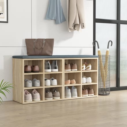 vidaXL - Schoenenkasten - 2 - st - 52,5x30x50 - cm - sonoma - eikenkleurig