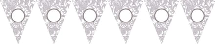 Amscan by Riethmuller - Riethmüller - Pennant Banner Personalize It!Paper silver 790 cm