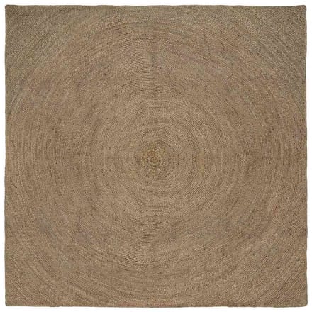 vidaXL - Vloerkleden - Grijs - 240 - x - 240 - cm - Jute