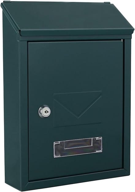 Brievenbus - Postbus brievenbak - Post ontvangen - Inclusief 2 sleutels - Compact formaat - Zwart